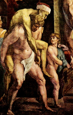 Enée conduit par la sibylle de Cumes aux Enfers Musée du Louvre Paris 