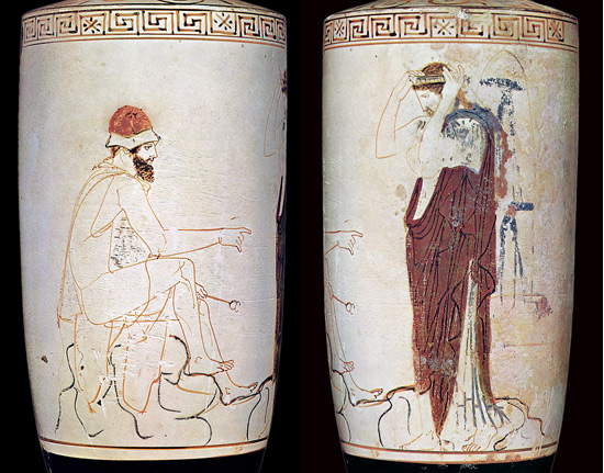 Lécythe d'Hermès psychopompe