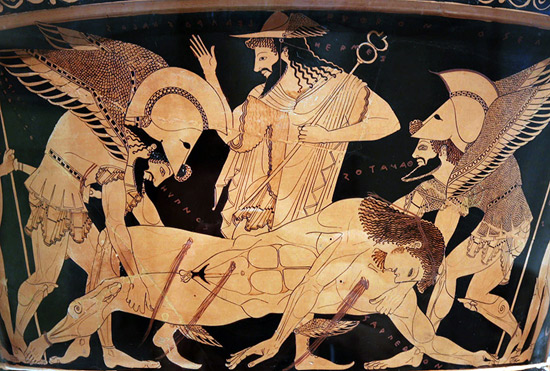 La mort de Sarpédon